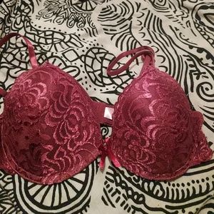 Size 36 D Maroon Bra
